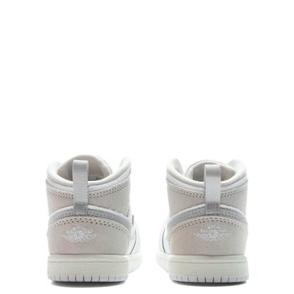 Jordan 1 Mid SE (TD) - White/Light Orewood Brown/Tech Grey