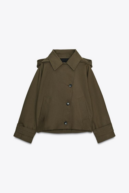 Hooded Short Trench