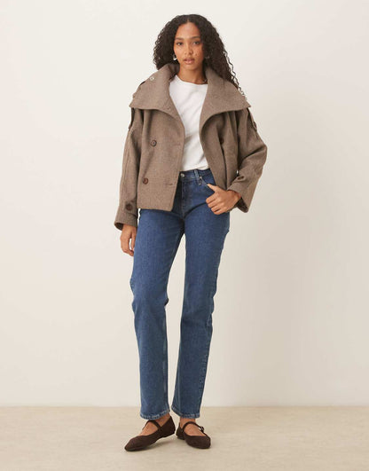 Amy Elegant Cropped Trench Coat