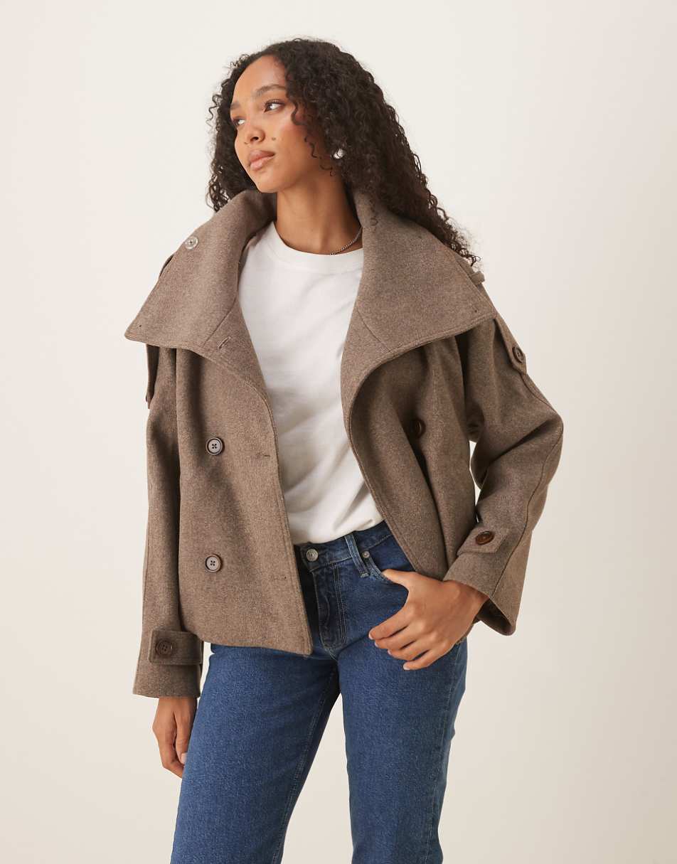 Amy Elegant Cropped Trench Coat