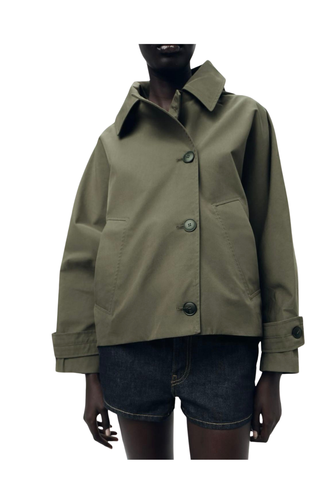 Hooded Short Trench