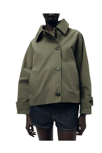 Hooded Short Trench