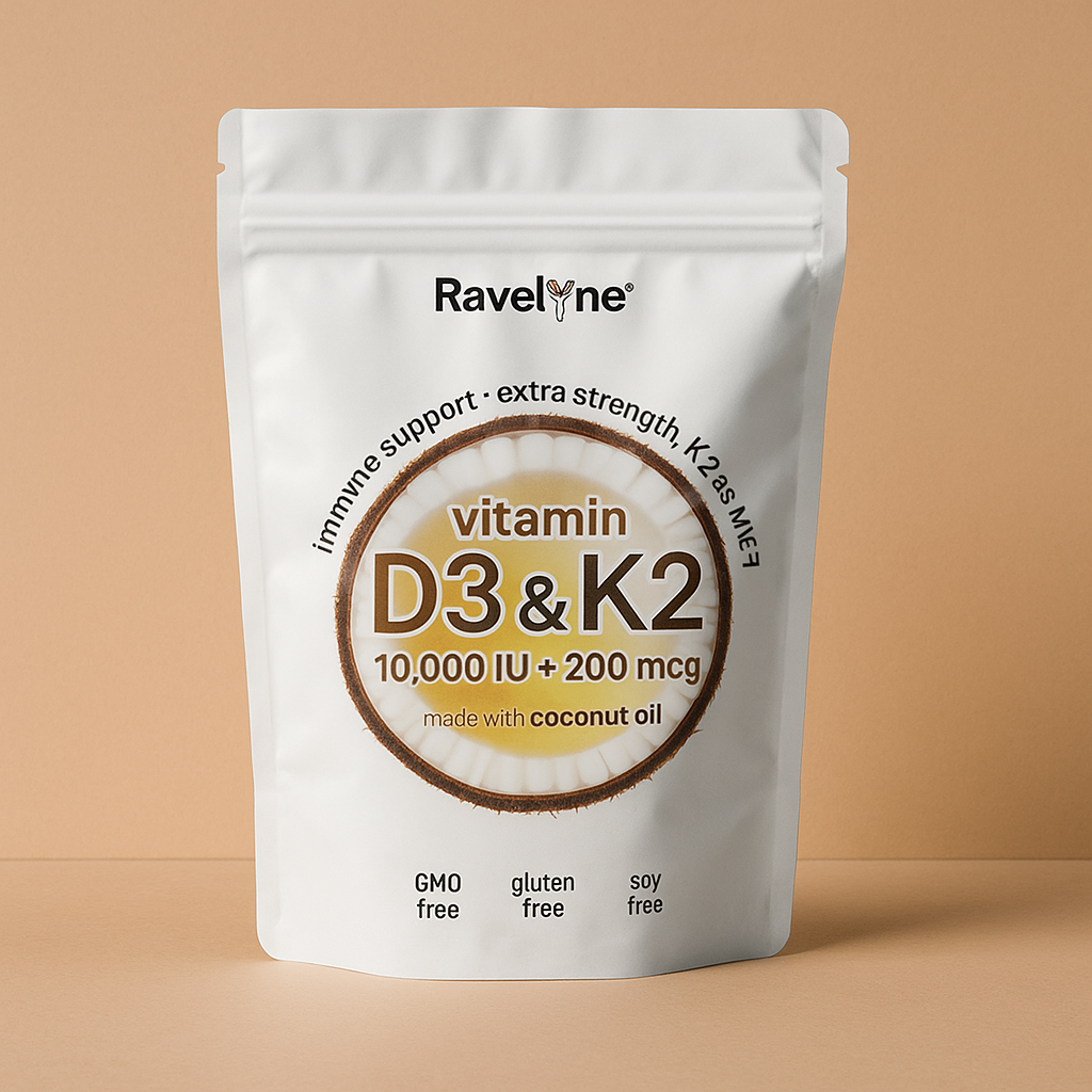 Cápsulas blandas de vitamina D3 + K2 180 CAP.