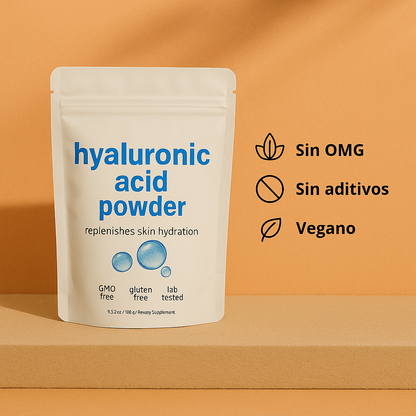 Polvo de Ácido Hialurónico – Actúa en segundos. Rejuvenece en minutos. Sorprende en horas.
