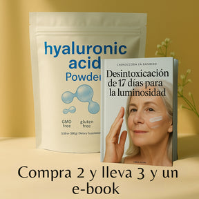 Polvo de Ácido Hialurónico – Actúa en segundos. Rejuvenece en minutos. Sorprende en horas.