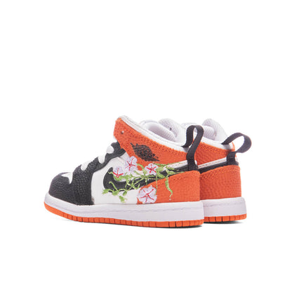 Jordan 1 Mid SE (TD) - White/Starfish/Vivid Green