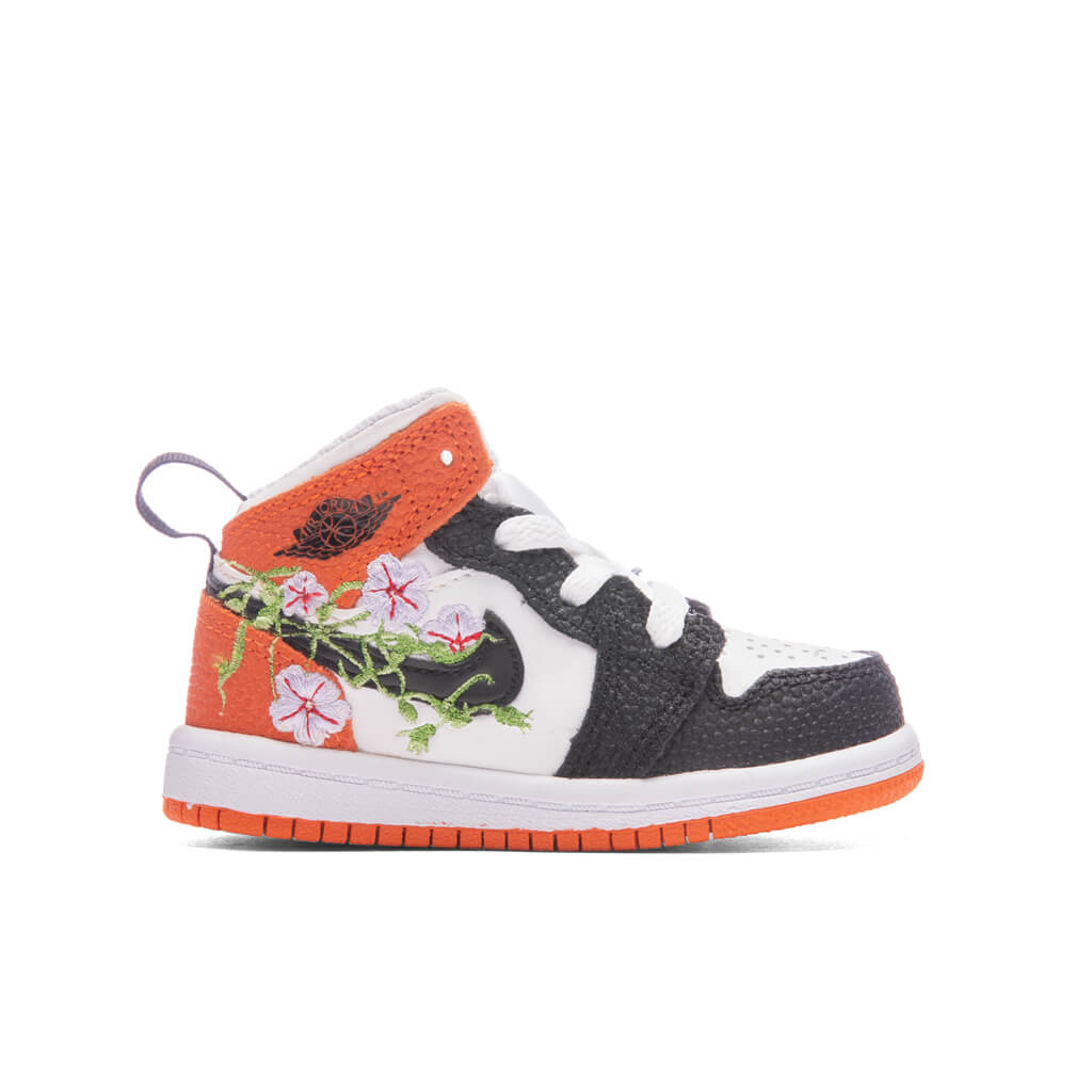 Jordan 1 Mid SE (TD) - White/Starfish/Vivid Green