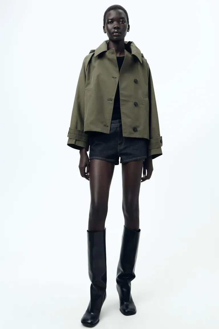 Hooded Short Trench