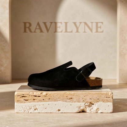 Genuine Suede Backstrap Clogs