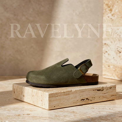 Genuine Suede Backstrap Clogs