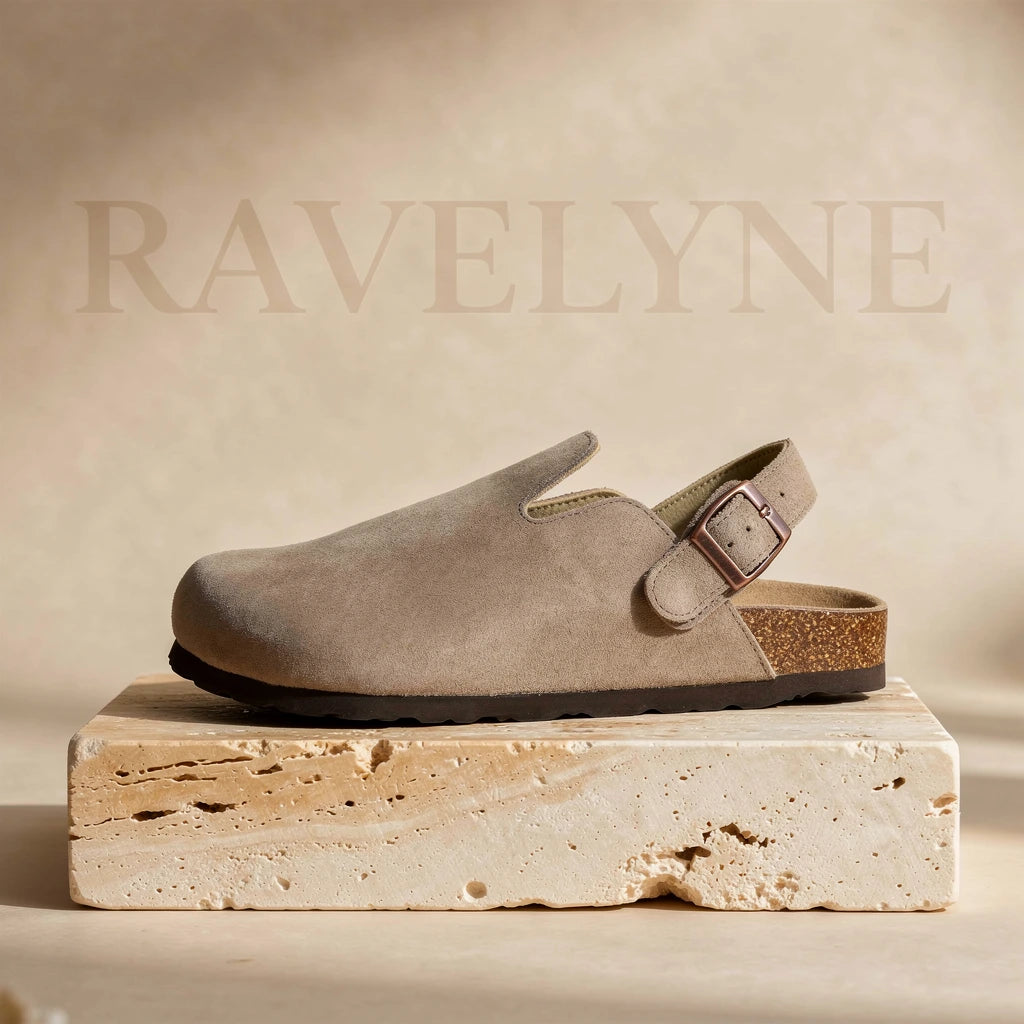 Genuine Suede Backstrap Clogs